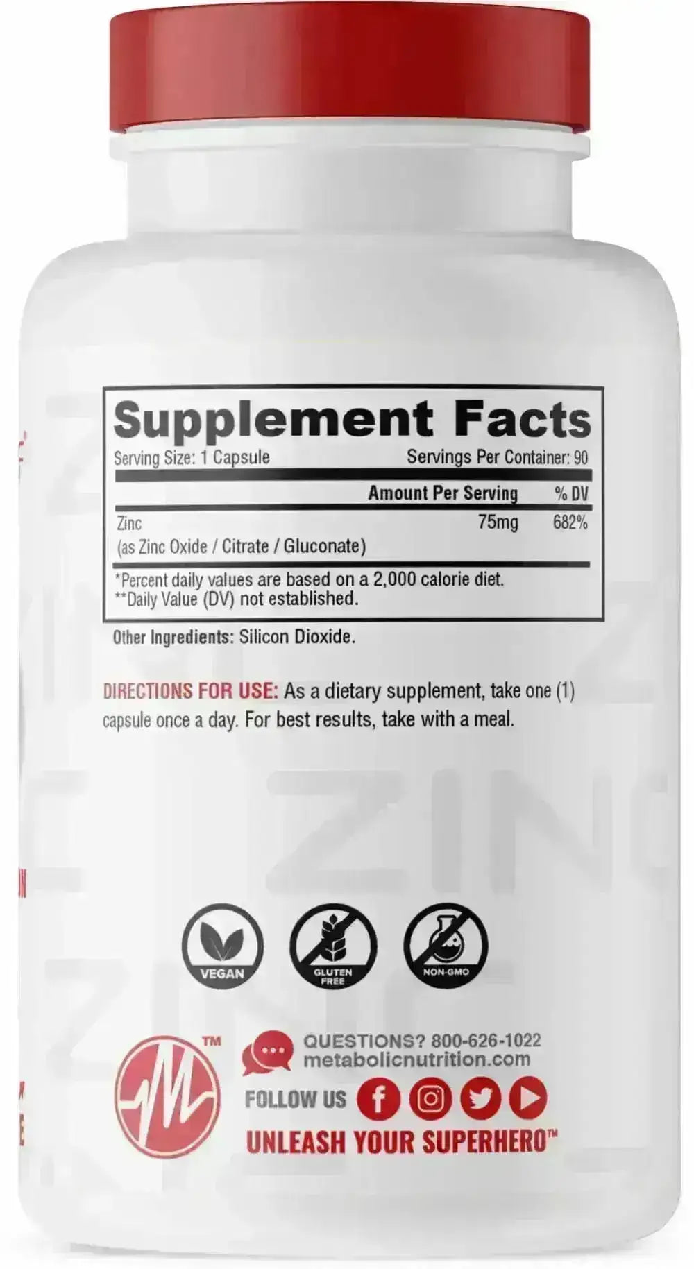 Zinc Metabolic - Zona FIT