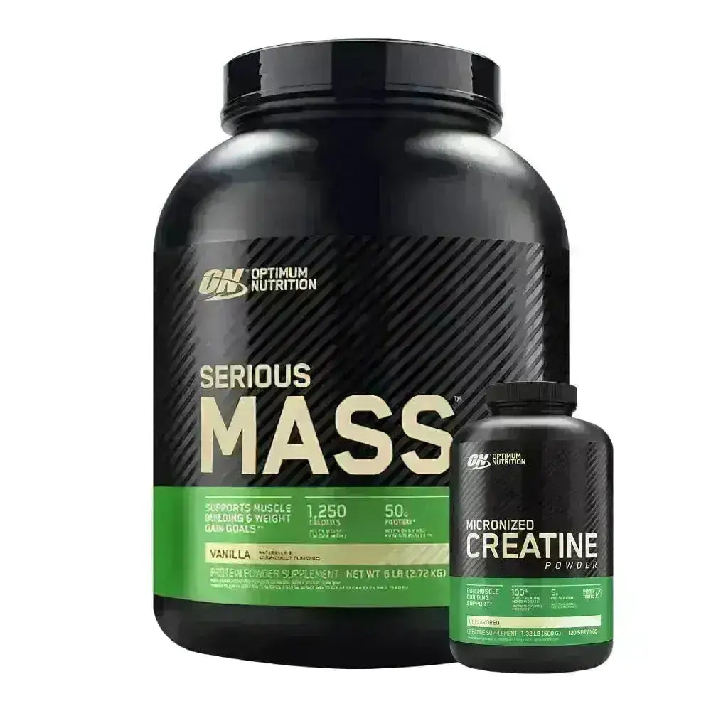 Serious Mass 6 lb + Creatine ON 600 gr - Zona FIT