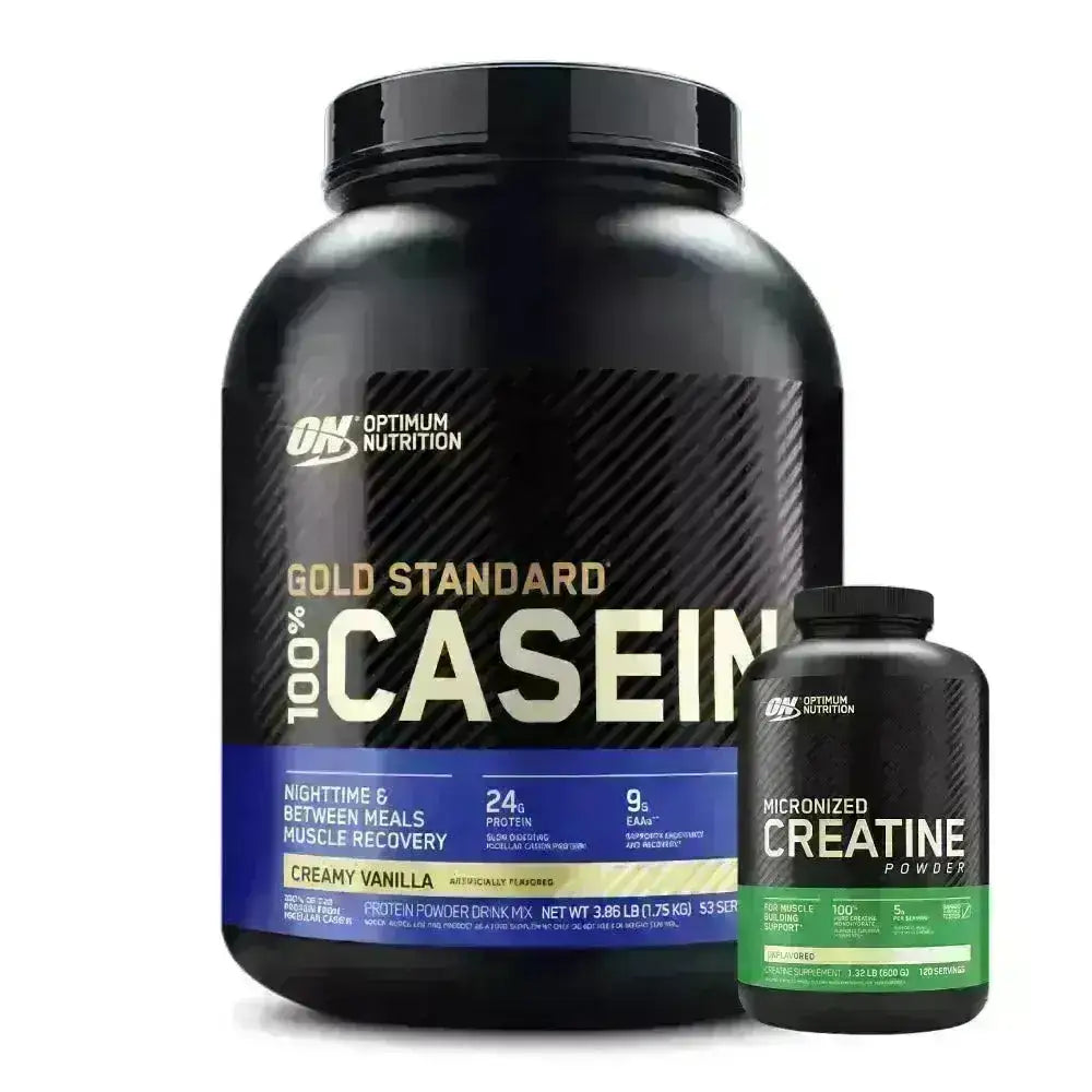 Gold Standard 100% Casein 3.8 lb + Creatine ON 600 gr - Zona FIT