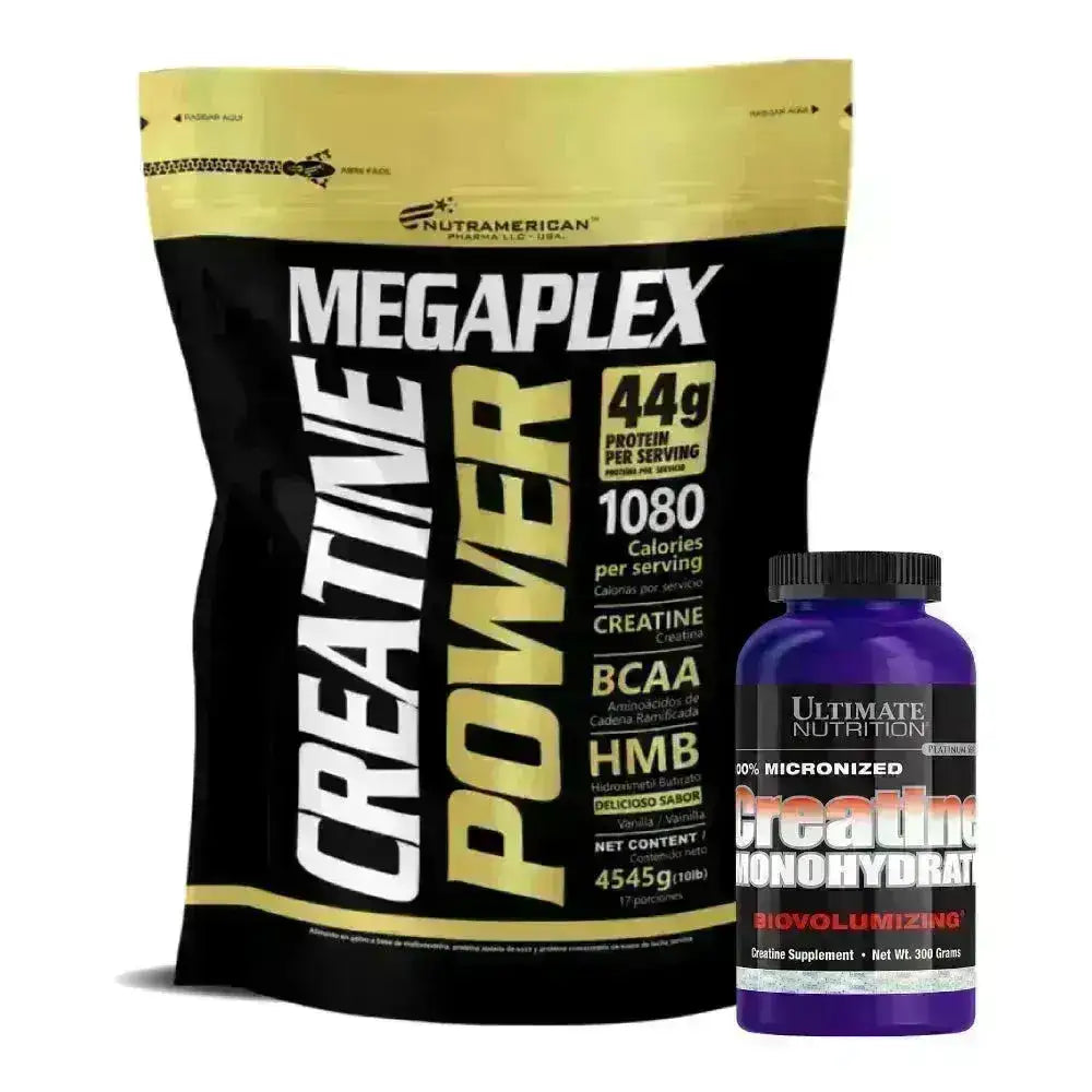 Megaplex Power 10 lb + Creatine Monohydrate 300 gr - Zona FIT