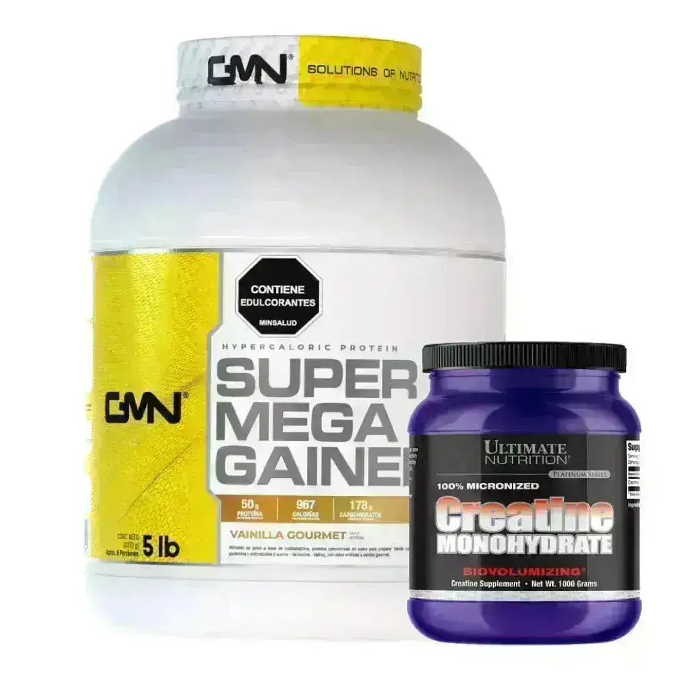 Super Mega Gainer 5 lb + Creatine Ultimate 1000 gr - Zona FIT