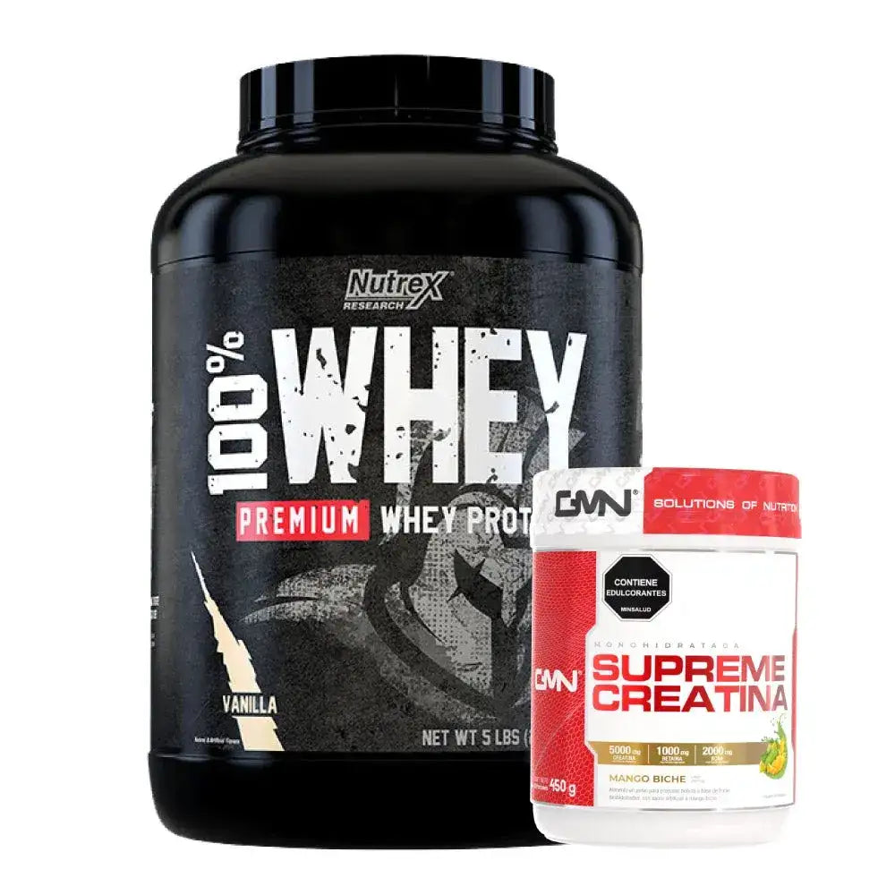 100% Whey Premium 5 lb + Creatina 450 gr - Zona FIT