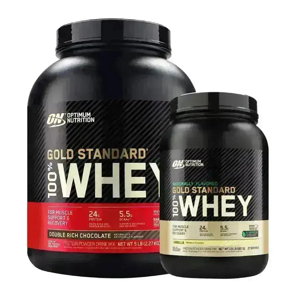 Gold Standard 5 lb + Gold Standard Naturally Flavored 1.9 lb - Zona FIT