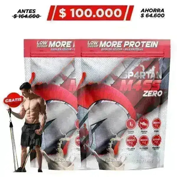 2 Unid. Spartan Mass Zero 3 lb + Obsequio - Zona FIT