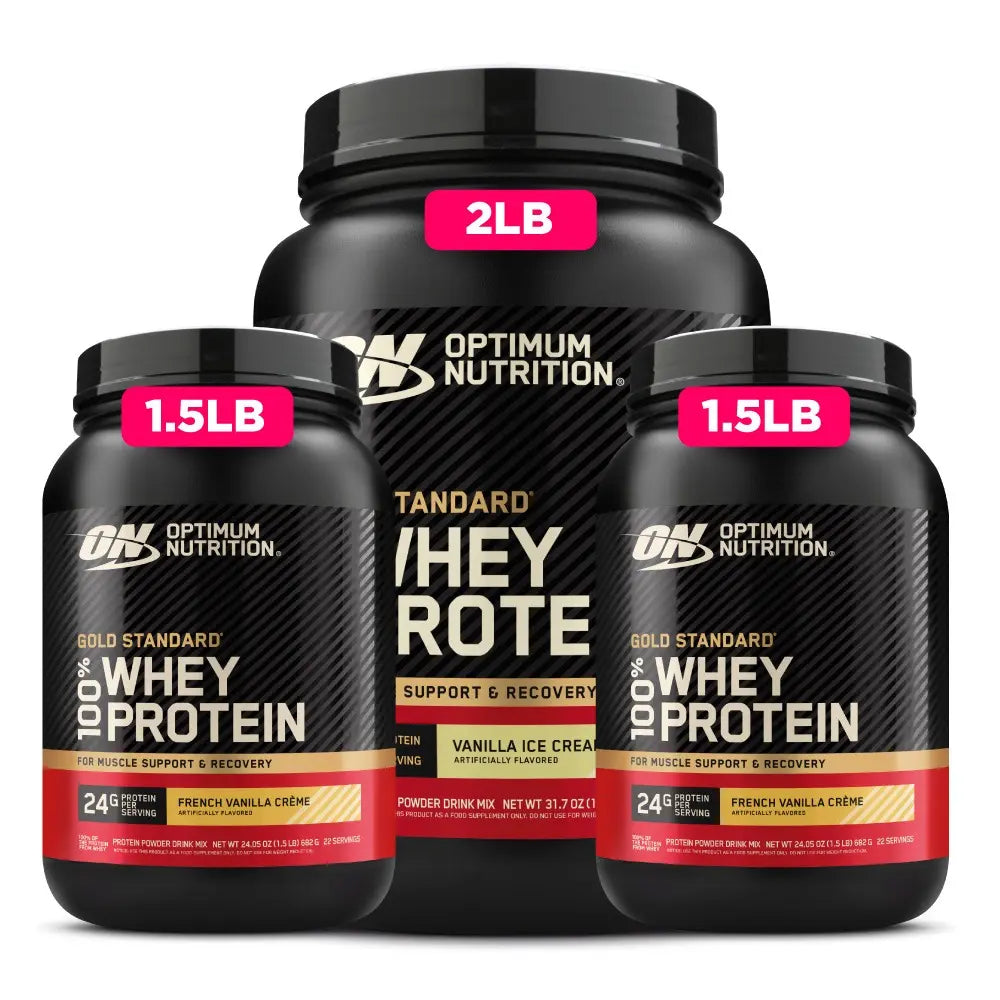 3 und Gold Standard 100% Whey
