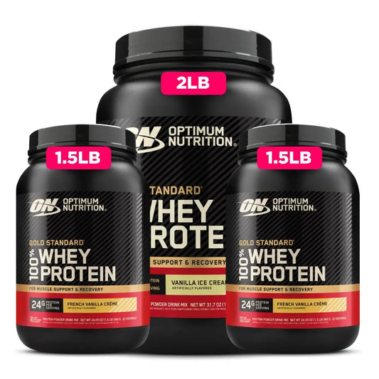 3 und Gold Standard 100% Whey