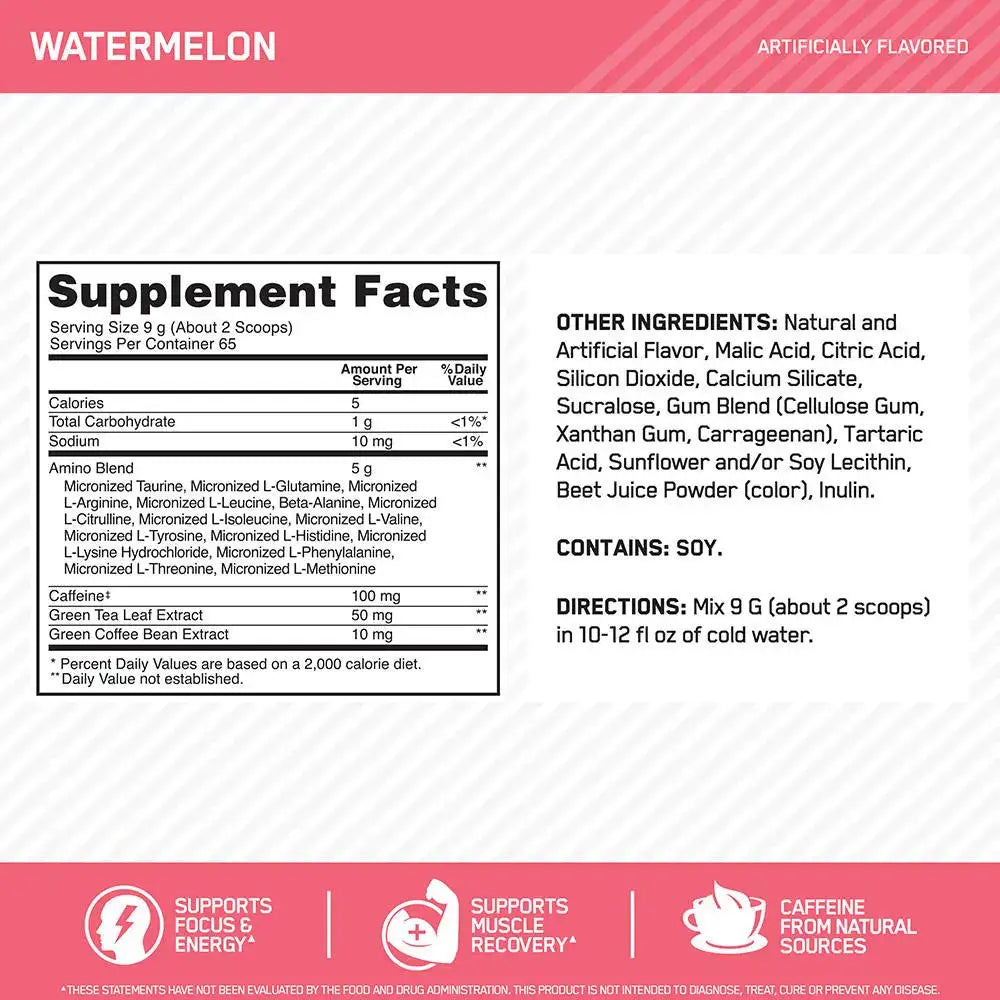 Amino Energy Optimum Nutrition