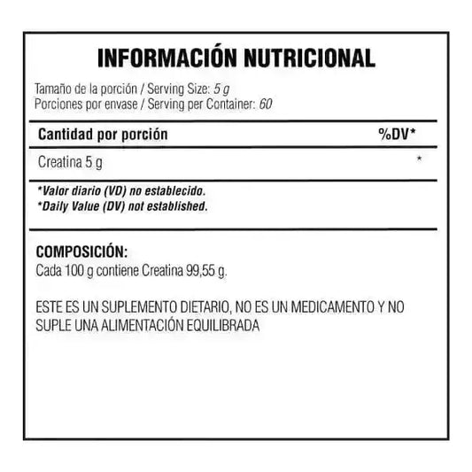 Creatine Micronized Vexus Supplements - Zona FIT