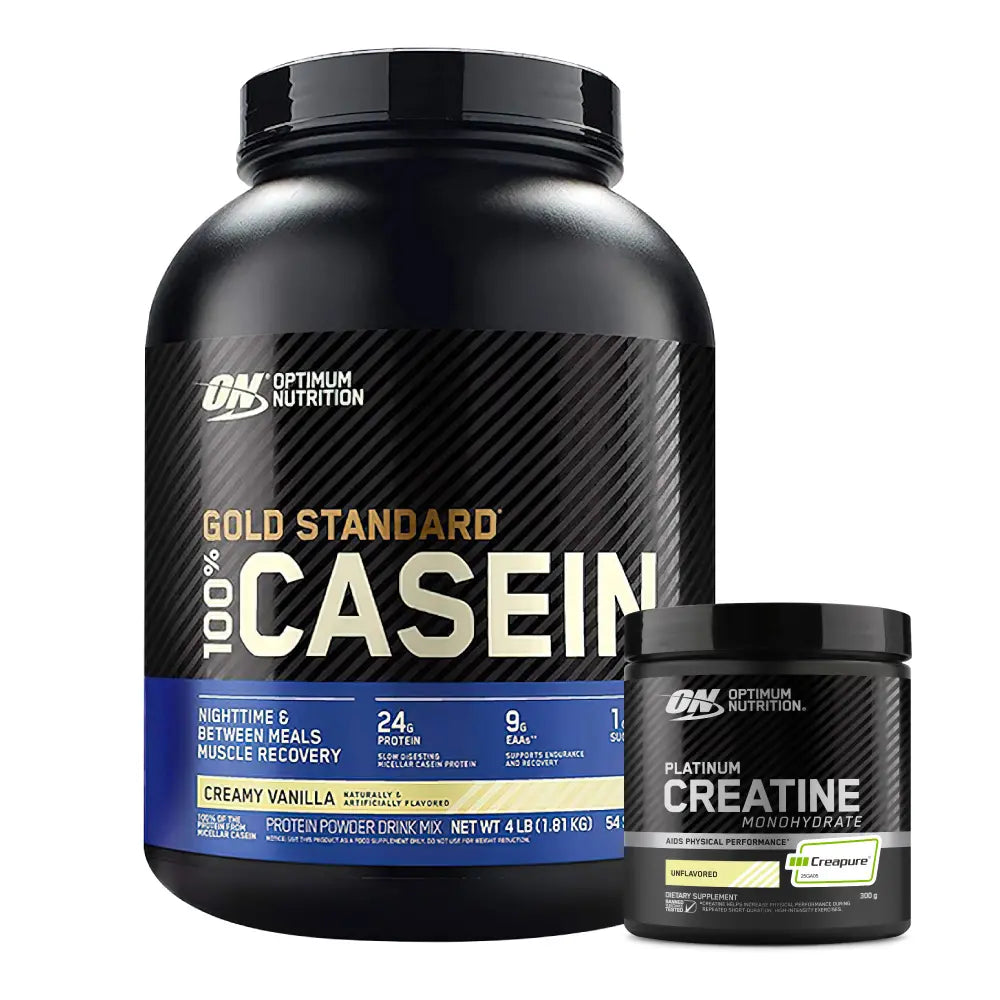 Gold Standard Casein 3.8 lb + Platinum Creatine Optimum 60 Serv