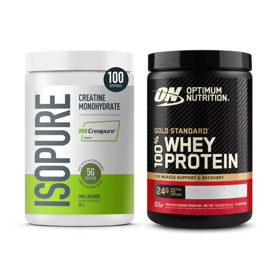 Gold Standard 10 Serv + Creatine Isopure 100 Serv