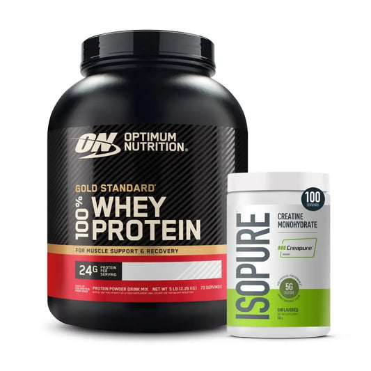 Gold Standard 5 LB + Creatine Isopure 100 Serv