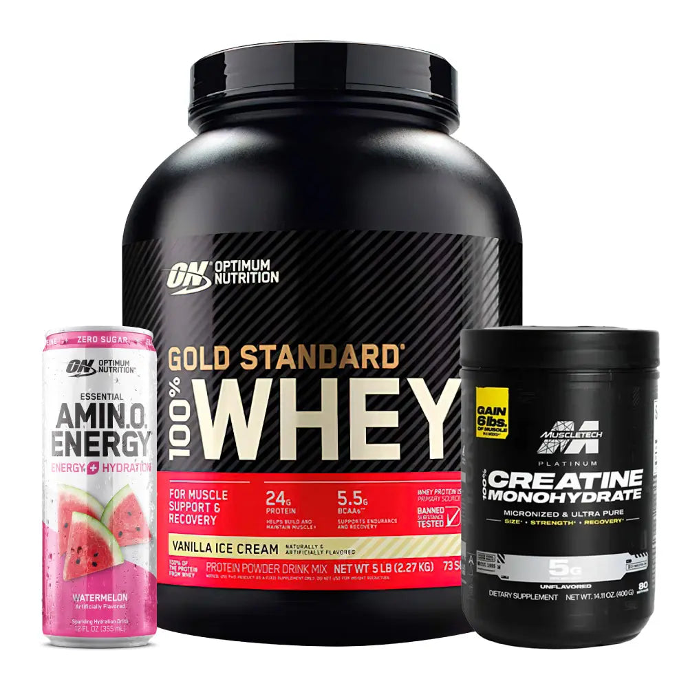 Gold Standard 5 LB + Platinum 100% Creatine + Obsequios