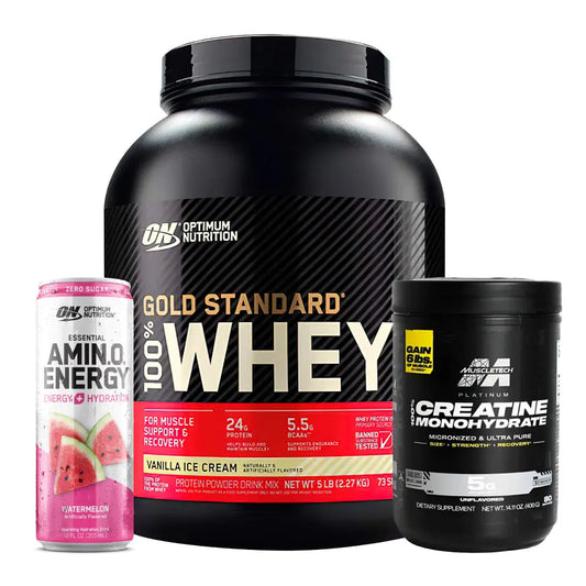 Gold Standard 5 LB + Platinum 100% Creatine + Obsequios