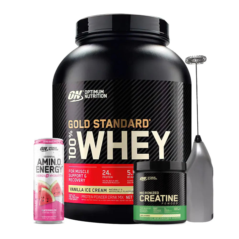 Gold Standard 5 lb + Creatine Optimum 60 Serv + Obsequios