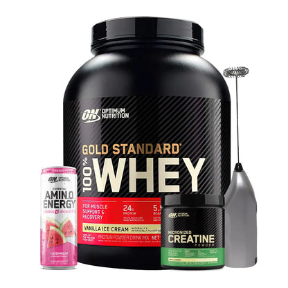 Gold Standard 5 lb + Creatine Optimum 60 Serv + Obsequios