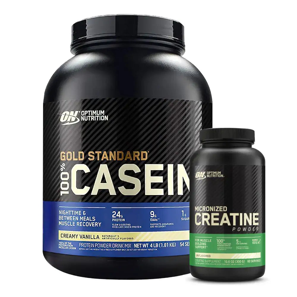 Gold Standard Casein 3.8 lb + Creatine Optimum 60 Serv