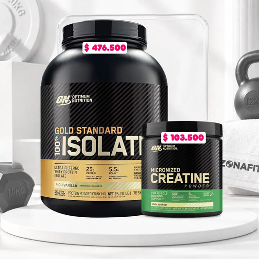 Gold Standard Isolate 5 lb + Creatine Optimum 60 Serv