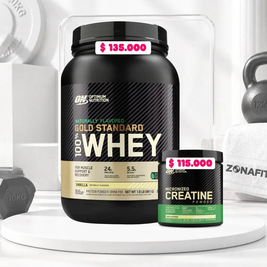 Gold Standard Naturally Flavored 1.9 LB + Creatine Optimum 60 Serv