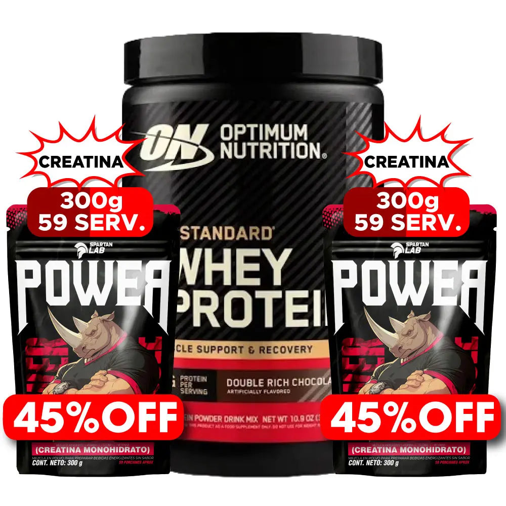 Gold Standard 10 Serv + 2 und Creatina Power 300 g