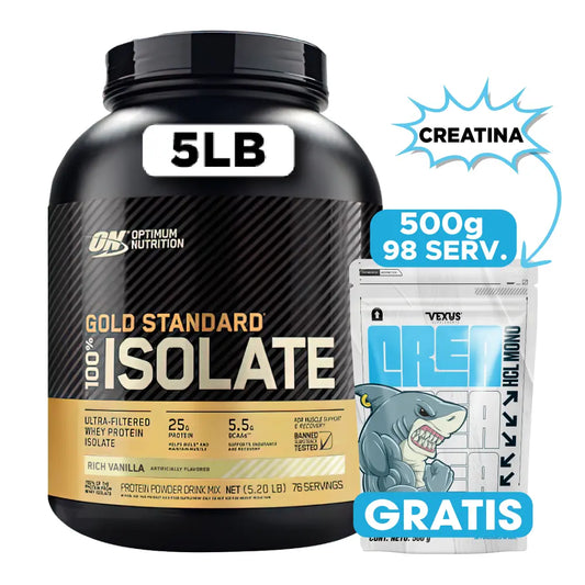 Gold Standard Isolate 5 LB + Creatine Vexus 500 g