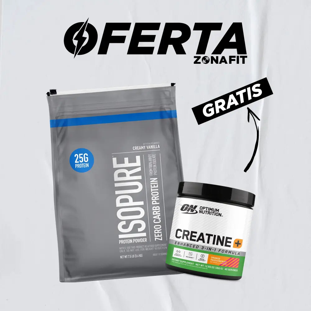Isopure 7,5 LB + Creatine+ Optimum 40 Serv (gratis)