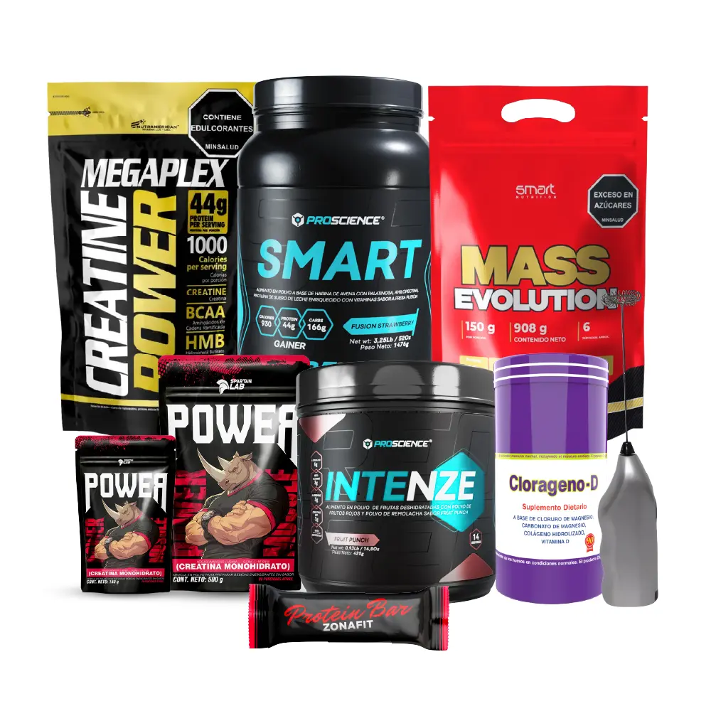 Suplementos deportivos: proteínas, creatina, gainers y vitaminas para fitness y entrenamiento en Colombia