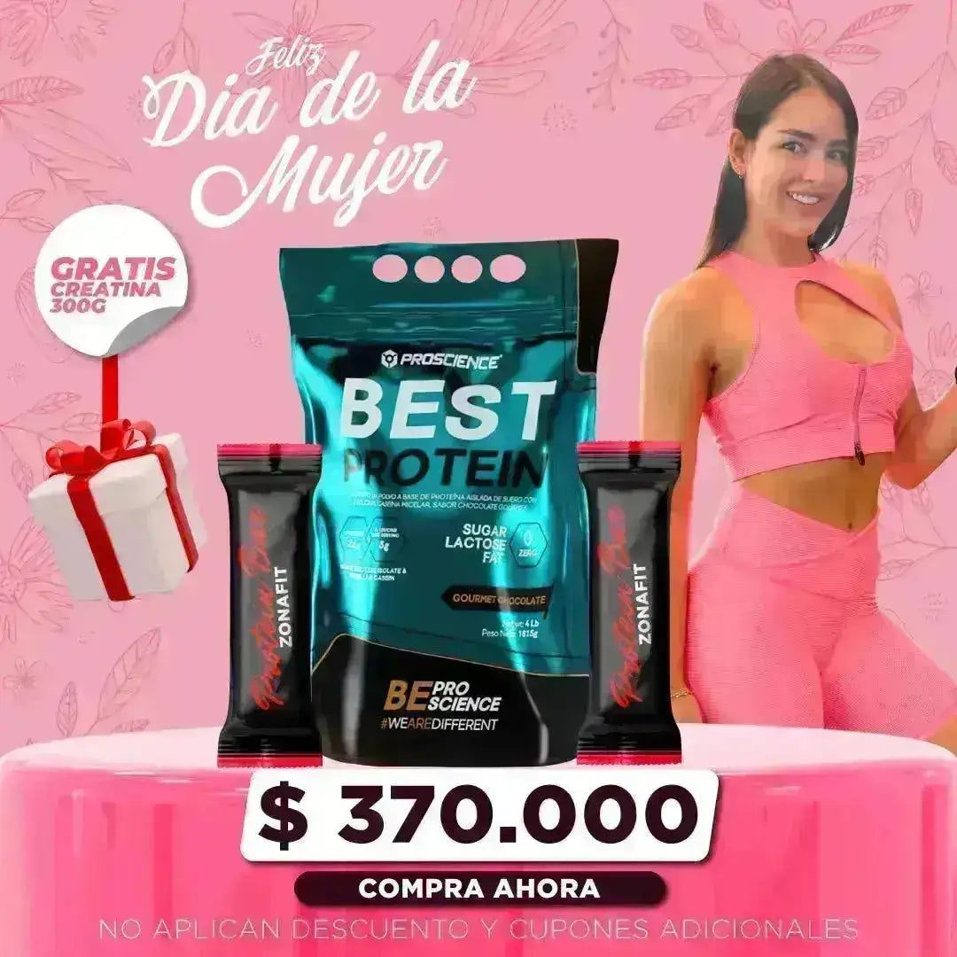 Best Protein 4 lb + Creatine 300 gr + Obsequios - Zona FIT
