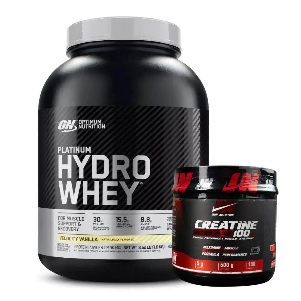 Platinum Hydrowhey 3.5 lb + Creatine Iron 500 g