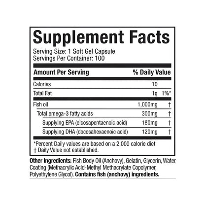 Platinum 100% Fish Oil Omega 3 Muscletech