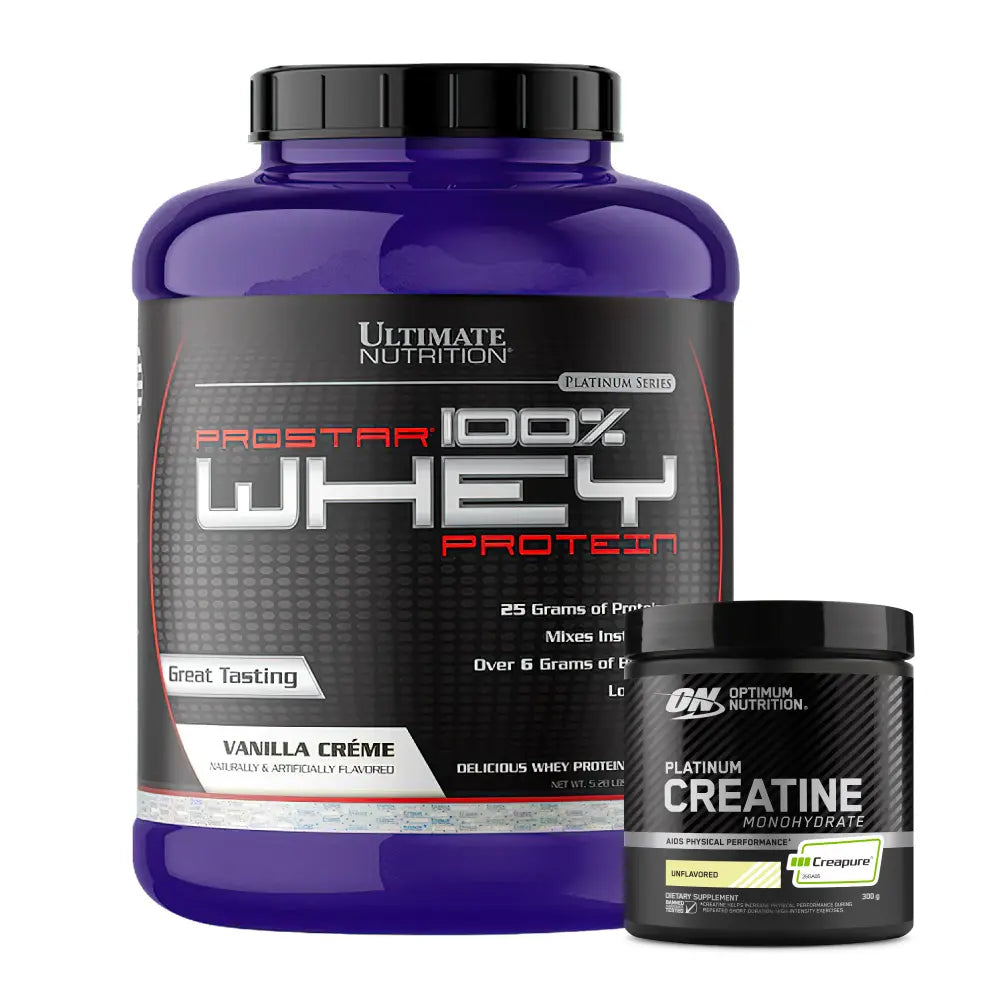 Prostar Whey 5 lb + Platinum Creatine Optimum 60 Serv