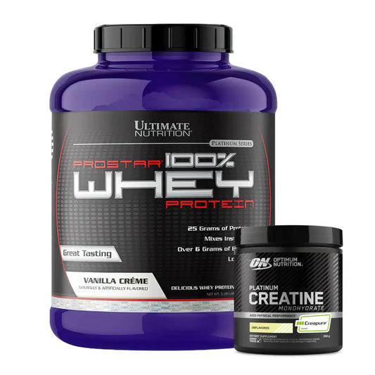 Prostar Whey 5 lb + Platinum Creatine Optimum 100 Serv