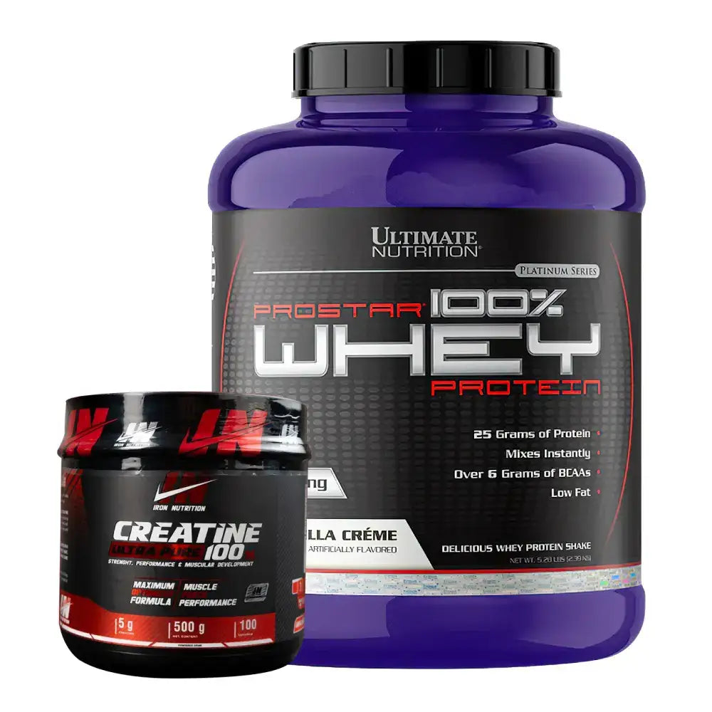Prostar Whey 5 lb + Creatine Iron 500 g