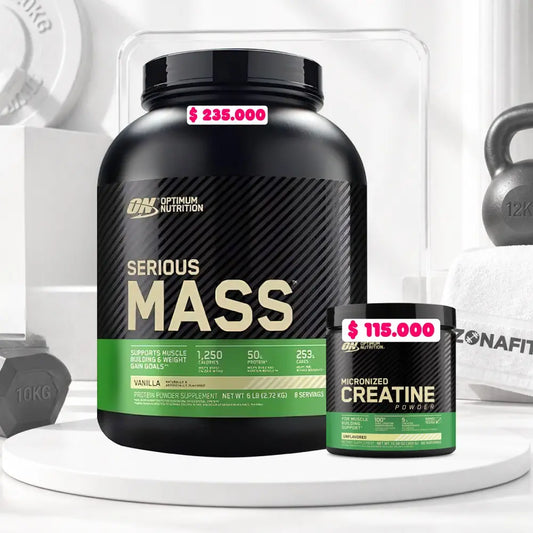 Serious Mass 6 lb + Creatine Optimum 60 Serv