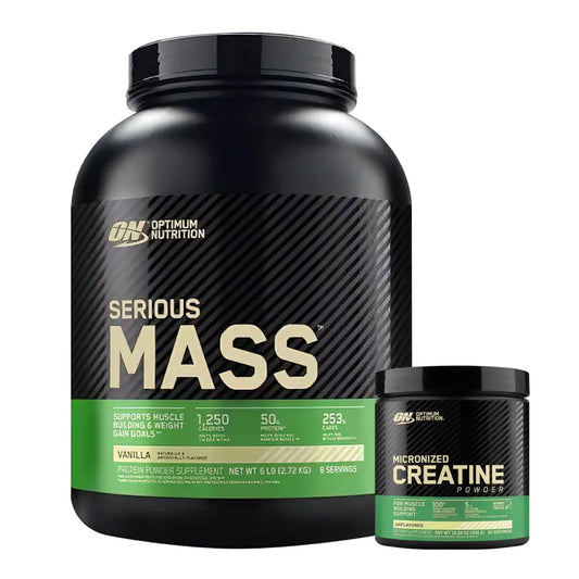 Serious Mass 6 lb + Creatine Optimum 60 Serv