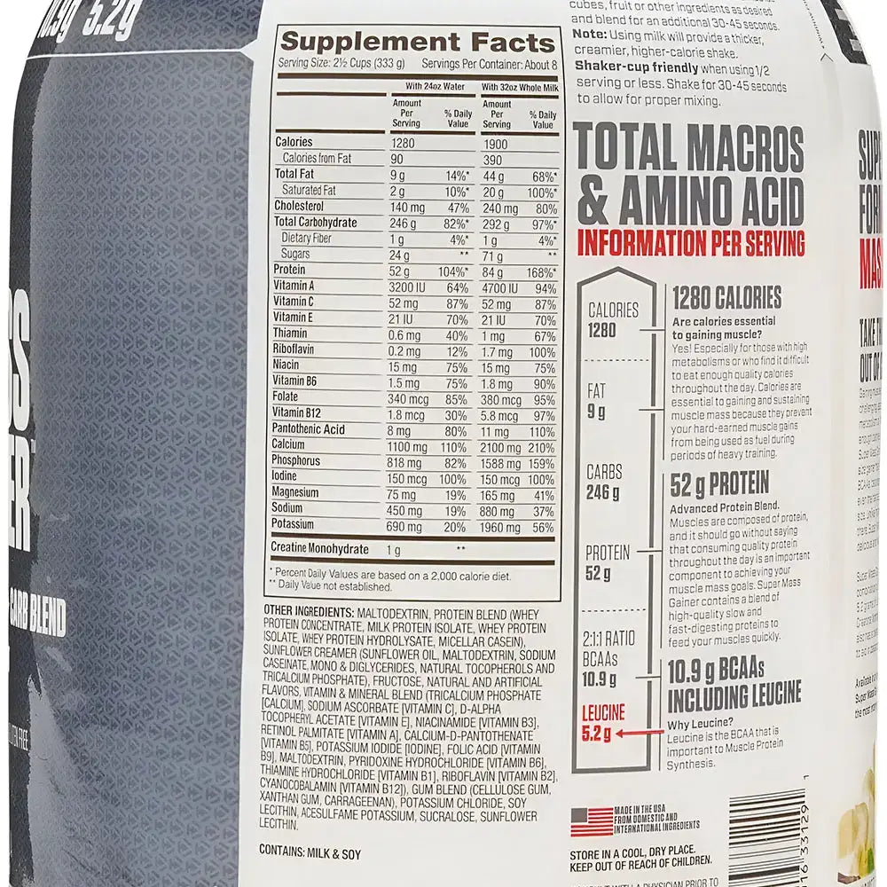 Super Mass Gainer Dymatize Nutrition