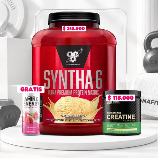 Syntha 6 5 lb + Creatine Optimum 60 Serv + Obsequio