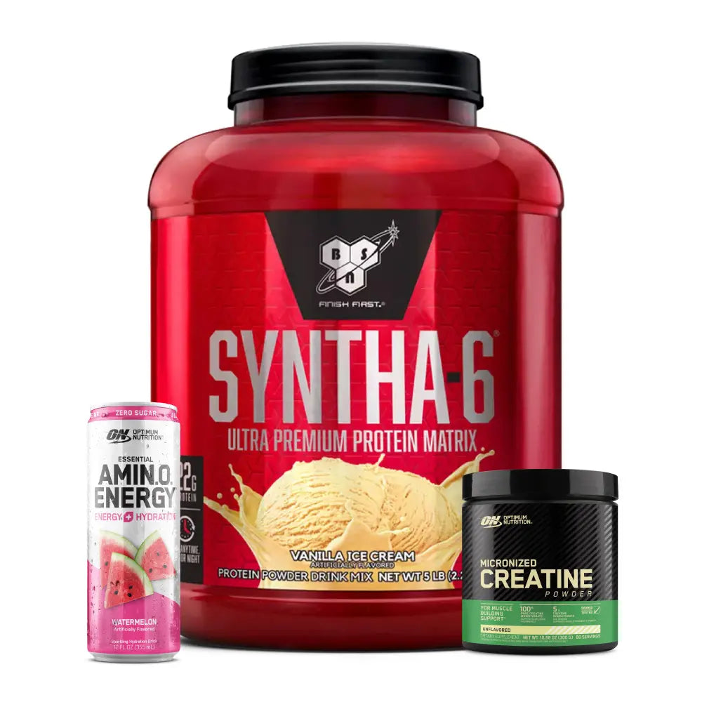 Syntha 6 5 lb + Creatine Optimum 60 Serv + Obsequios