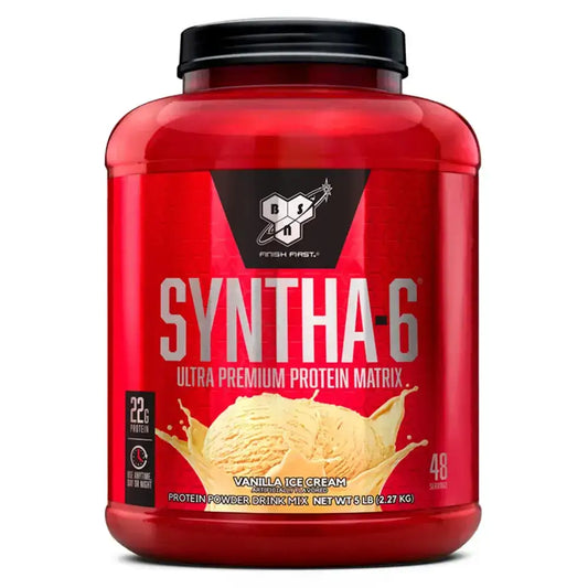 Syntha-6 proteína en polvo sabor helado vainilla, 48 porciones, 22g de proteína por servicio