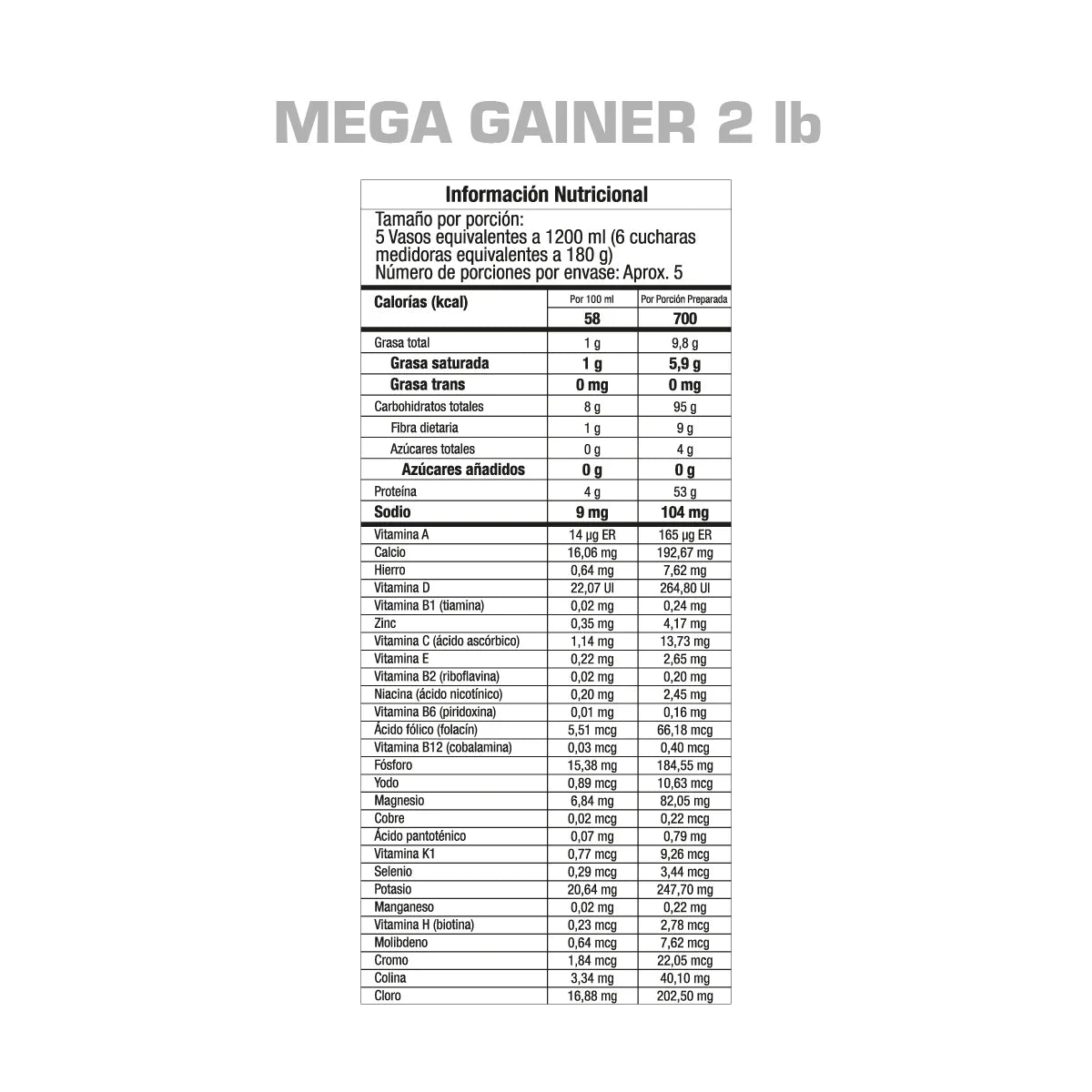 Mega Gainer GMN - Zona FIT