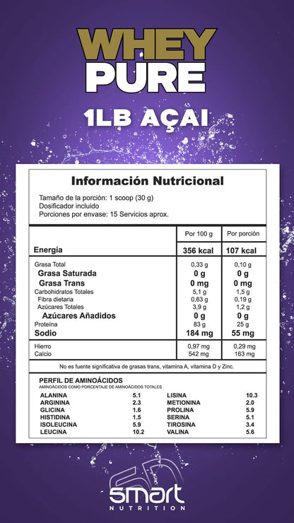 Whey-1-Lb-TablaACAI - Zona FIT