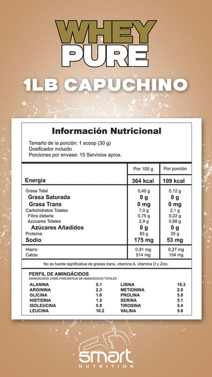 Whey-1-Lb-TablaCapuchino - Zona FIT