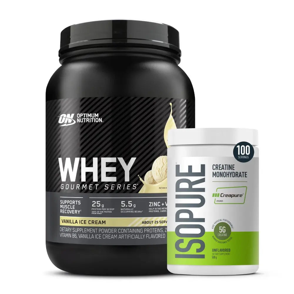 Whey Gourmet 2 LB + Creatine Isopure 100 Serv