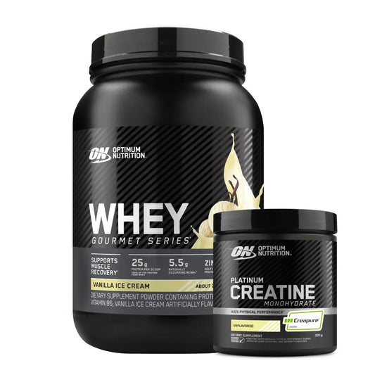 Whey Gourmet 2 LB + Platinum Creatine Optimum 100 Serv
