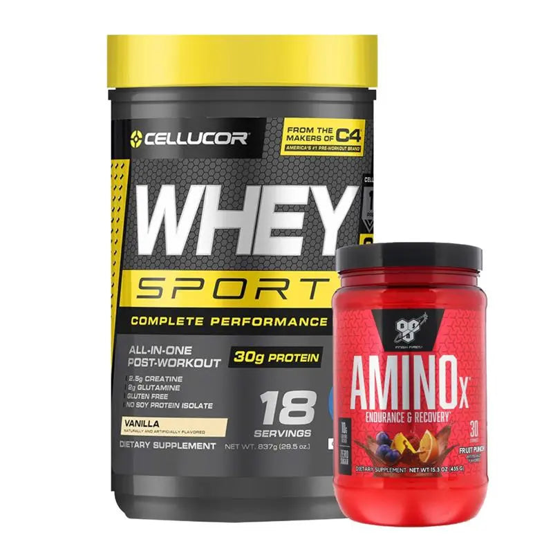 Whey Sport 18 Serv + Amino X 30 Serv