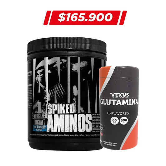 Animal Spiked 210 gr + Glutamina Vexus 300 gr - Zona FIT