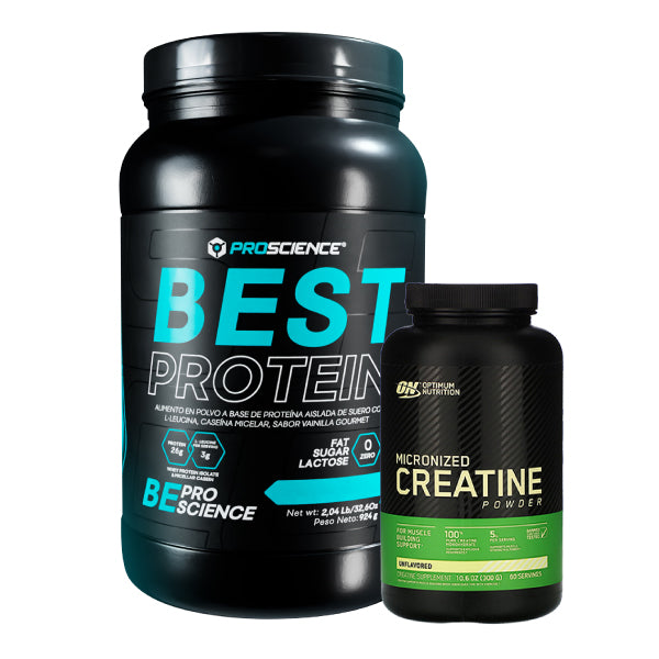 Best Protein 2 lb + Creatine Optimum 300 g - Zona FIT