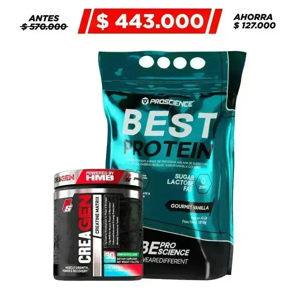 Best Protein 4 lb + Creagen 30 serv - Zona FIT