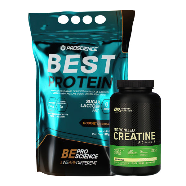 Best Protein 4 lb + Creatine Optimum 300 gr - Zona FIT