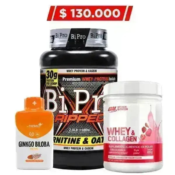 BiPro Ripped 2.4 lb + Whey Collagen 420 gr + Obsequio - Zona FIT