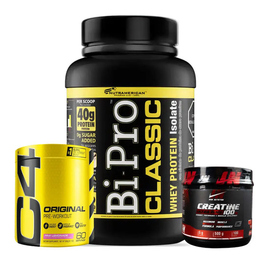 Bipro Classic 3 lb + C4 60 ser + Creatine Iron 500 gr - Zona FIT